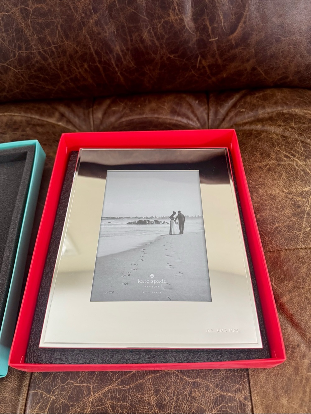 kate spade Silver Photo Frame with Red Box